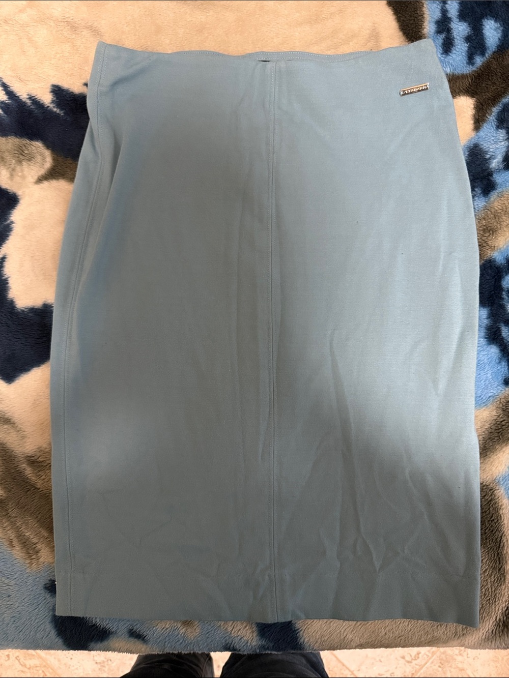 T Tahari Powder Blue Pencil Skirt